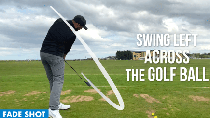 Swing Left Across the Golf Ball